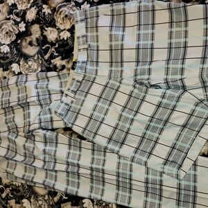 Sligo Plaid Pants 32-29 & Shorts 32 in Blue Gray & Black